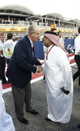 Motorsports: FIA Formula One World Championship WM Weltmeisterschaft 2016, Grand Prix of Bahrain, Former spanish King Juan Carlos xHOCHxZWEIx
