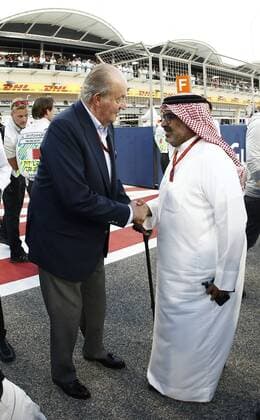 Motorsports: FIA Formula One World Championship WM Weltmeisterschaft 2016, Grand Prix of Bahrain, Former spanish King Juan Carlos xHOCHxZWEIx