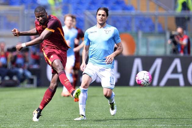 Antonio Rudiger Roma, Alessandro Matri Lazio Roma 03-04-2016 Stadio Olimpico Football Calcio Serie A 2015 2016 Lazio Rom - AS Roma andreaxstaccioli