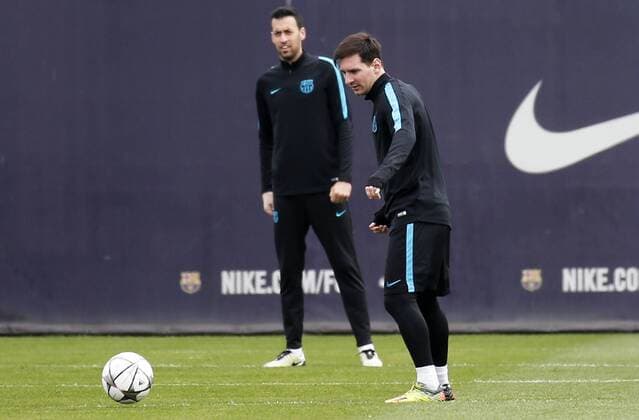 BARCELONA -april 04- SPAIN: Leo Messi during the training before the Champions League match against Atletico de Madrid, celebrated at the Ciutat Deportiva Joan Gamper, on april 04, 2016. Photo: Joan Valls Urbanandsport Cordion Press  xJoanxValls Urbanandsportx xFC-BARCELONA-TRAINING-CHAMPIONS-LEAGUEx