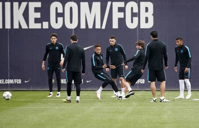 BARCELONA -april 04- SPAIN: Neymar Jr. during the training before the Champions League match against Atletico de Madrid, celebrated at the Ciutat Deportiva Joan Gamper, on april 04, 2016. Photo: Joan Valls Urbanandsport Cordion Press  xJoanxValls Urbanandsportx xFC-BARCELONA-TRAINING-CHAMPIONS-LEAGUEx