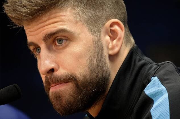 BARCELONA -april 04- SPAIN: Gerard Pique during the press conference PK Pressekonferenz after the training before the Champions League match against Atletico de Madrid, celebrated at the Ciutat Deportiva Joan Gamper, on april 04, 2016. Photo: Joan Valls Urbanandsport Cordon Press  xJoanxValls Urbanandsportx xFC-BARCELONA-TRAINING-CHAMPIONS-LEAGUEx
