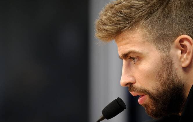 BARCELONA -april 04- SPAIN: Gerard Pique during the press conference PK Pressekonferenz after the training before the Champions League match against Atletico de Madrid, celebrated at the Ciutat Deportiva Joan Gamper, on april 04, 2016. Photo: Joan Valls Urbanandsport Cordon Press  xJoanxValls Urbanandsportx xFC-BARCELONA-TRAINING-CHAMPIONS-LEAGUEx