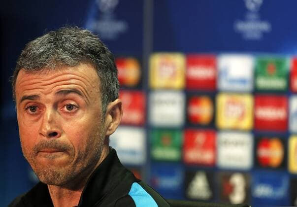 BARCELONA -april 04- SPAIN: Luis Enrique Martinez during the press conference PK Pressekonferenz after the training before the Champions League match against Atletico de Madrid, celebrated at the Ciutat Deportiva Joan Gamper, on april 04, 2016. Photo: Joan Valls Urbanandsport Cordon Press  xJoanxValls Urbanandsportx xFC-BARCELONA-TRAINING-CHAMPIONS-LEAGUEx