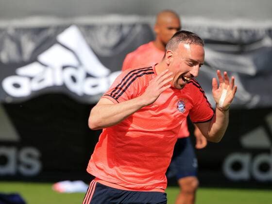 04.04.2016, 1.BL,FC Bayern Training, Säbenerstrasse München, im Bild: Franck Ribery (FCB)