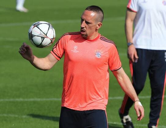 04.04.2016, 1.BL,FC Bayern Training, Säbenerstrasse München, im Bild: Franck Ribery (FCB)