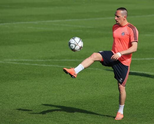 04.04.2016, 1.BL,FC Bayern Training, Säbenerstrasse München, im Bild: Franck Ribery (FCB)