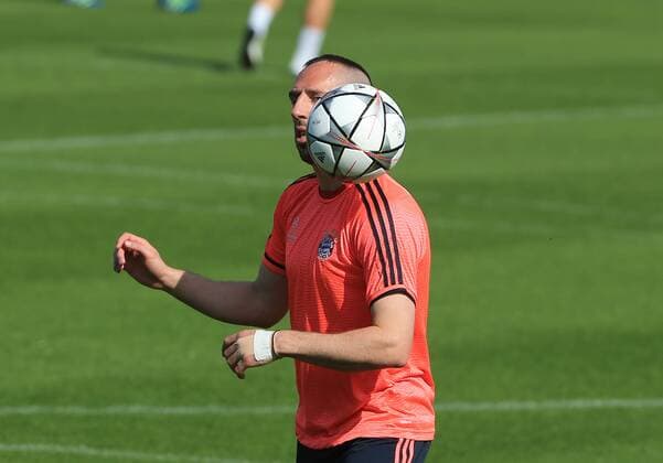 04.04.2016, 1.BL,FC Bayern Training, Säbenerstrasse München, im Bild: Franck Ribery (FCB)