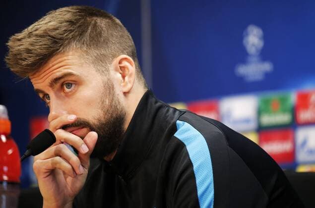 BARCELONA -april 04- SPAIN: Gerard Pique during the press conference PK Pressekonferenz after the training before the Champions League match against Atletico de Madrid, celebrated at the Ciutat Deportiva Joan Gamper, on april 04, 2016. Photo: Joan Valls Urbanandsport Cordion Press  xJoanxValls Urbanandsportx xFC-BARCELONA-TRAINING-CHAMPIONS-LEAGUEx
