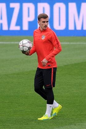 April 4, 2016 - Barcelona, Catalonia, Spain - Grieszmann of Atletico de Madrid during the training session before F.C.Barcelona vs Atletico de Madrid UEFA Cahampions League match on April 4, 2016 in Barcelona, Spain. Atletico de Madrid training session  - ZUMAn230