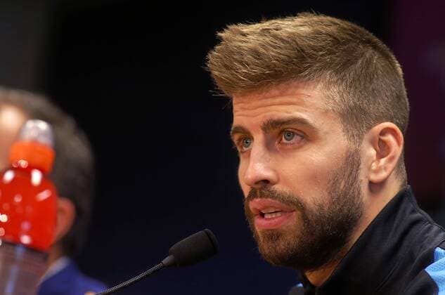 Gerard Pique attends press conference FC Barcelona Barca PK Pressekonferenz xFRANCESCxADELANTADOx 