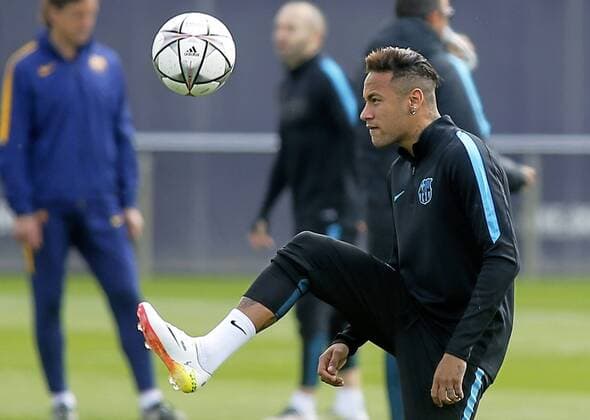Neymar. FC Barcelona Barca training session. In this picture, Neymar. xFRANCESCxADELANTADOx 