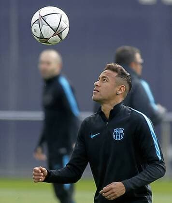 Neymar. FC Barcelona Barca training session. In this picture, Neymar. xFRANCESCxADELANTADOx 