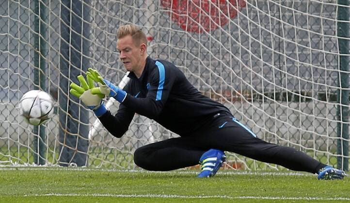 Marc andre Ter Stegen. FC Barcelona Barca training session. In this picture, Ter Stegen. xFRANCESCxADELANTADOx 