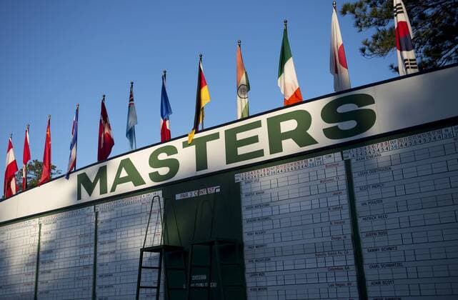 Bilder des Tages - SPORT The Masters scoreboard is seen prior to a practice round before the 2016 Masters Tournament at Augusta National in Augusta, Georgia on April 5, 2016.  AUG20160405301 KEVINxDIETSCH