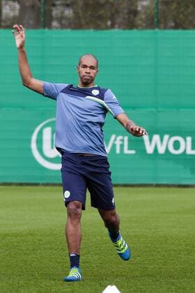 Fußball, UEFA Champions League, Pressekonferenz und Abschlusstraining VfL Wolfsburg und Real Madrid; Naldo (Wolfsburg, 25) Freisteller, Einzelbild, Aktion, action. xtgx