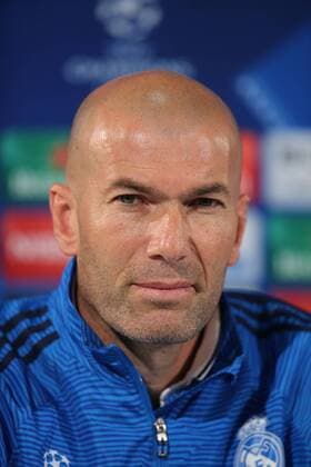 Pressekonferenz mit Trainer Zinedine Zidane (Real Madrid)