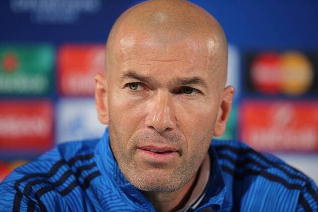 Pressekonferenz mit Trainer Zinedine Zidane (Real Madrid)