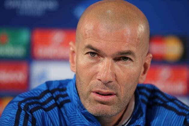 Pressekonferenz mit Trainer Zinedine Zidane (Real Madrid)