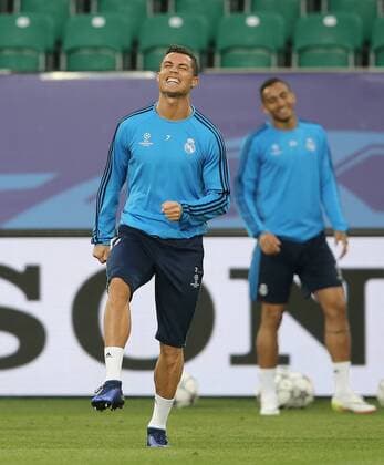 Cristiano Ronaldo (Real Madrid) beim Abschlusstraining