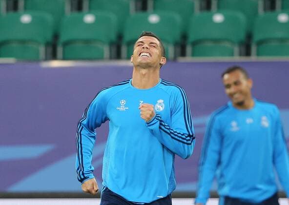 Cristiano Ronaldo (Real Madrid) beim Abschlusstraining