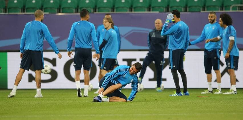 Cristiano Ronaldo (Real Madrid) beim Abschlusstraining
