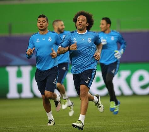 v.l. Casemiro (Real Madrid), Marcelo (Real Madrid)
