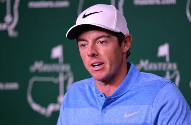 Rory McIlroy speaks to the media during a press conference PK Pressekonferenz before the 2016 Masters Tournament at Augusta National in Augusta, Georgia on April 5, 2016.  AUG20160405330 KEVINxDIETSCH
