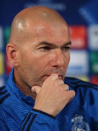 Pressekonferenz mit Trainer Zinedine Zidane (Real Madrid)