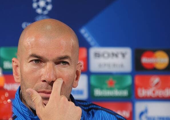 Pressekonferenz mit Trainer Zinedine Zidane (Real Madrid)