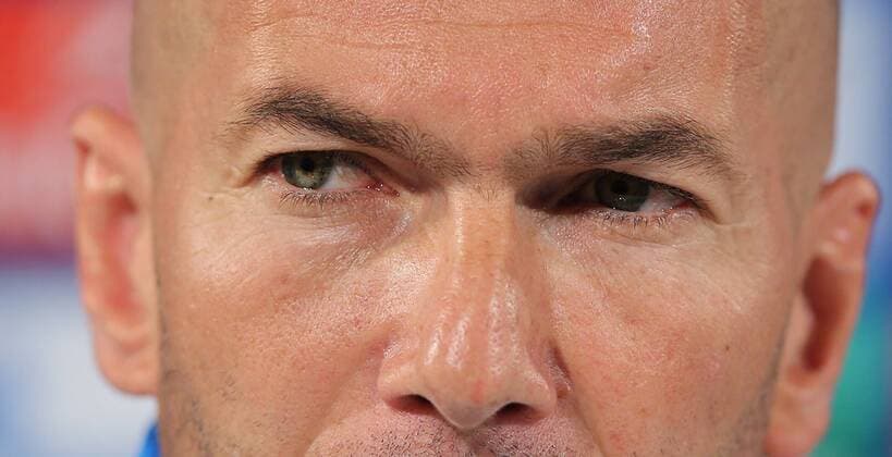 Pressekonferenz mit Trainer Zinedine Zidane (Real Madrid)