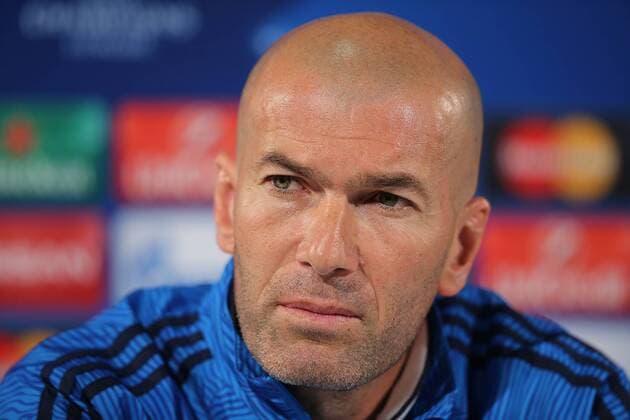 Pressekonferenz mit Trainer Zinedine Zidane (Real Madrid)