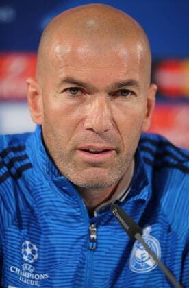 Bilder des Tages - SPORT Pressekonferenz mit Trainer Zinedine Zidane (Real Madrid)