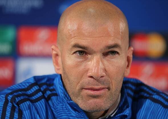 Pressekonferenz mit Trainer Zinedine Zidane (Real Madrid)
