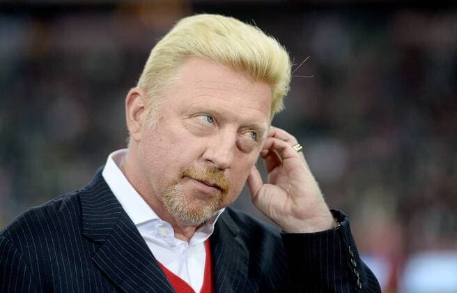 05.04.2016, xjhx, Fussball Champions League, FC Bayern Muenchen - Benfica Lissabon, emspor, v.l. Boris Franz Becker