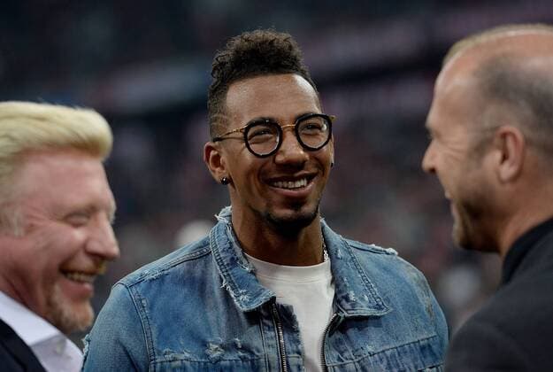 05.04.2016, xjhx, Fussball Champions League, FC Bayern Muenchen - Benfica Lissabon, emspor, v.l. Boris Franz Becker, Jerome Boateng (FC Bayern Muenchen)