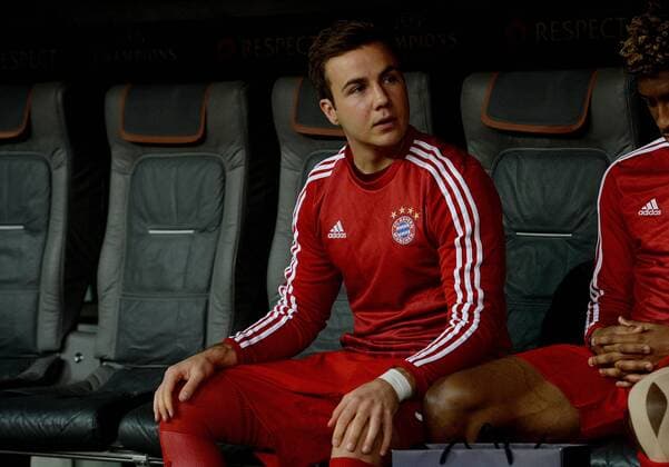 05.04.2016, xjhx, Fussball Champions League, FC Bayern Muenchen - Benfica Lissabon, emspor, v.l. Mario Goetze (FC Bayern Muenchen)