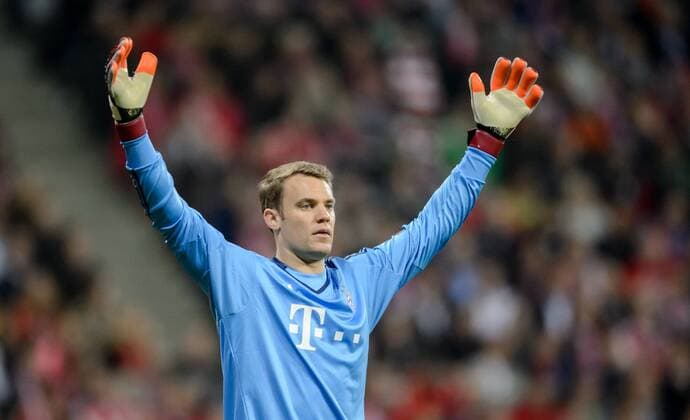 5. April 2016: Muenchen, Allianz Arena: Fussball UEFA Champions League, Viertelfinale: FC Bayern Muenchen - Benfica Lissabon: Muenchens Torwart Manuel Neuer.
