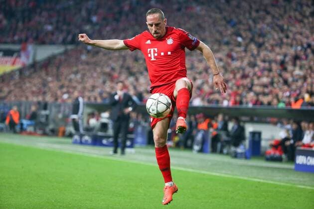 Dienstag 05.04.2016, CL, UEFA Champions League, Saison 2015 2016, Viertelfinale, Hinspiel in Muenchen, FC Bayern Muenchen - Benfica Lissabon, Franck Ribery ( 7, Bayern Muenchen) DeFodi501