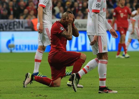 05.04.2016, CL,FC Bayern vs Benfica,Allianz Arena München, im Bild: Arturo Vidal (FCB)