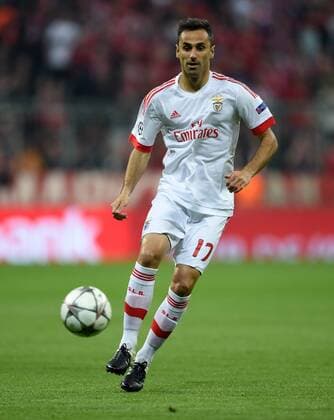 Fußball, Champions League, Viertelfinale, FC Bayern München - Benfica Lissabon FUSSBALL CHAMPIONS LEAGUE SAISON 2015 2016 VIERTELFINALE HINSPIEL FC Bayern Muenchen - Benfica Lissabon 05.04.2016 Jonas (Benfica Lissabon) 