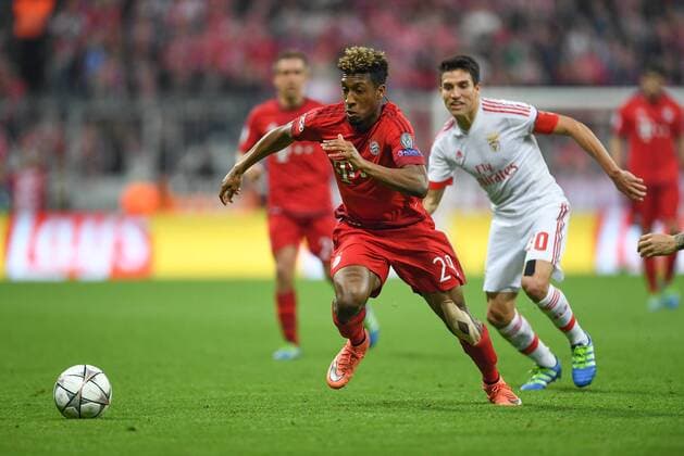 FUSSBALL CHAMPIONS LEAGUE SAISON 2015 2016 VIERTELFINALE HINSPIEL FC Bayern Muenchen - Benfica Lissabon 05.04.2016 Kingsley Coman (FC Bayern Muenchen) 