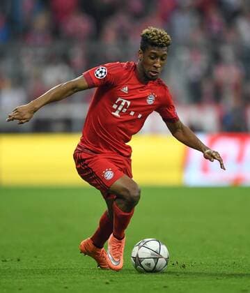 FUSSBALL CHAMPIONS LEAGUE SAISON 2015 2016 VIERTELFINALE HINSPIEL FC Bayern Muenchen - Benfica Lissabon 05.04.2016 Kingsley Coman (FC Bayern Muenchen) 