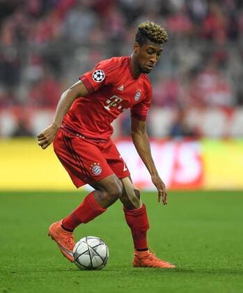 FUSSBALL CHAMPIONS LEAGUE SAISON 2015 2016 VIERTELFINALE HINSPIEL FC Bayern Muenchen - Benfica Lissabon 05.04.2016 Kingsley Coman (FC Bayern Muenchen) 