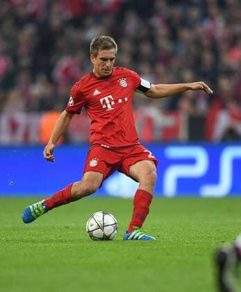FUSSBALL CHAMPIONS LEAGUE SAISON 2015 2016 VIERTELFINALE HINSPIEL FC Bayern Muenchen - Benfica Lissabon 05.04.2016 Philipp Lahm (FC Bayern Muenchen) 