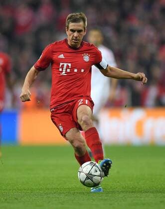 FUSSBALL CHAMPIONS LEAGUE SAISON 2015 2016 VIERTELFINALE HINSPIEL FC Bayern Muenchen - Benfica Lissabon 05.04.2016 Philipp Lahm (FC Bayern Muenchen) 