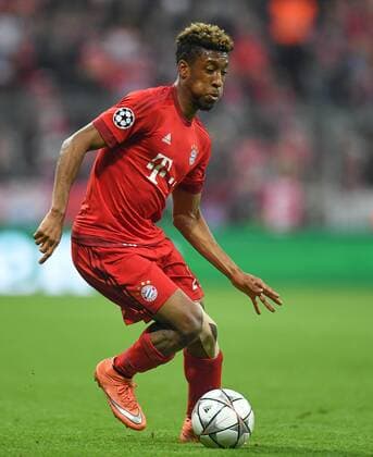 FUSSBALL CHAMPIONS LEAGUE SAISON 2015 2016 VIERTELFINALE HINSPIEL FC Bayern Muenchen - Benfica Lissabon 05.04.2016 Kingsley Coman (FC Bayern Muenchen) 