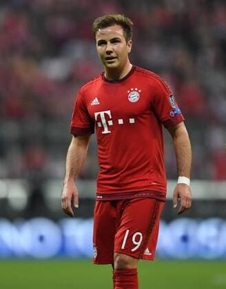 FUSSBALL CHAMPIONS LEAGUE SAISON 2015 2016 VIERTELFINALE HINSPIEL FC Bayern Muenchen - Benfica Lissabon 05.04.2016 Auch kurz im Spiel: Mario Goetze (FC Bayern Muenchen) 