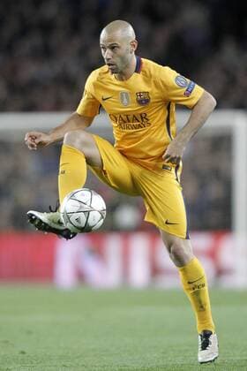 FC Barcelona Barca s Javier Mascherano during Champions League 2015 2016 match. April 5,2016.  (2016040535)