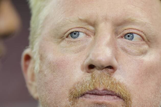 Boris Becker, Halbfigur, Freisteller , Aktion, Einzelbild, Portrait, Porträt, FC BAYERN MUENCHEN - BENFICA LISSABON 1-0 Quarterfinal, Football UEFA Champions League, Munich, 05.04.2016 CL Saison 2015 2016